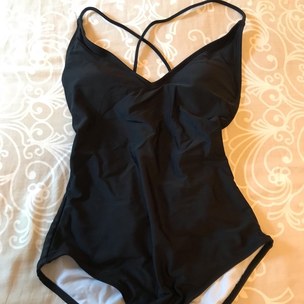 Black One-piece Swimsuit